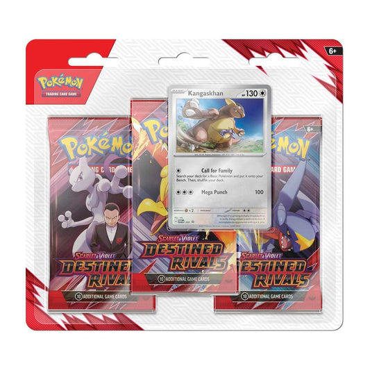 Scarlet & Violet-Destined Rivals 3 Booster Packs & Kangaskhan Promo Card