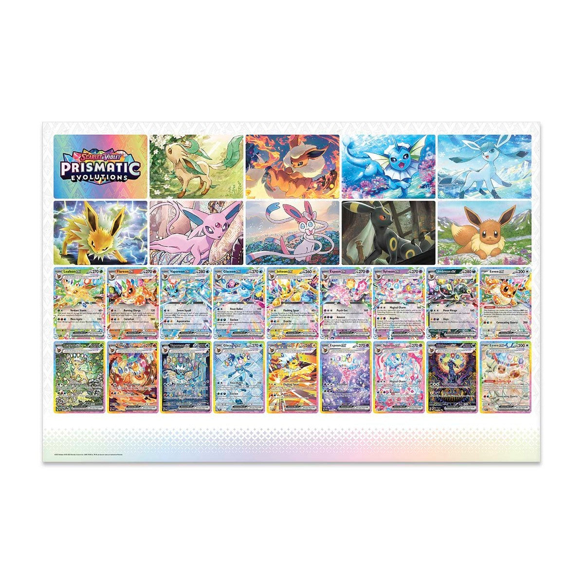 Scarlet & Violet-Prismatic Evolutions Poster Collection