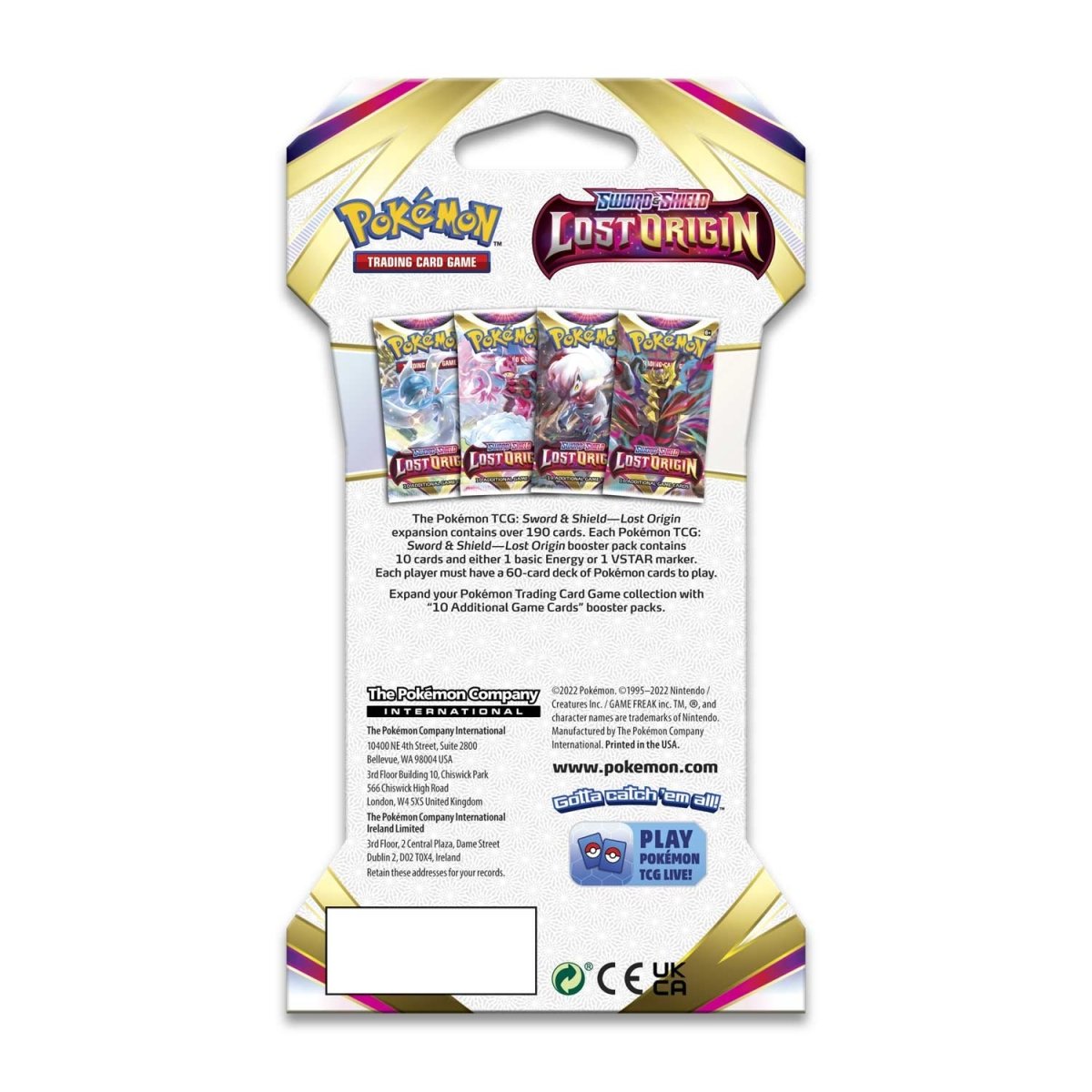 Sword & Shield-Lost Origin Sleeved Booster Pack (10 Cards)