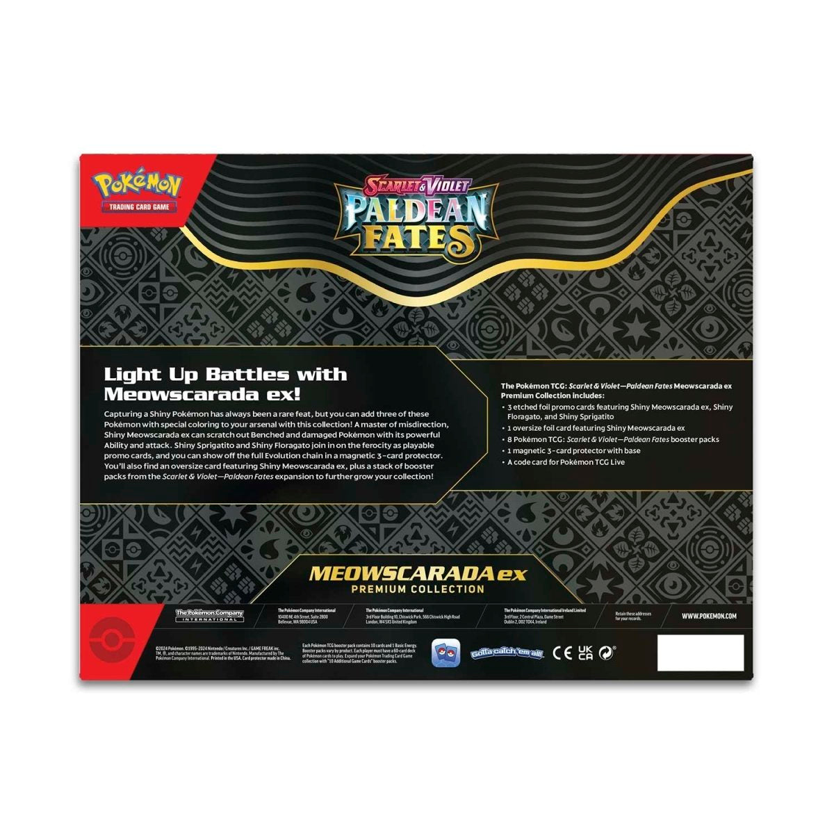 Scarlet & Violet-Paldean Fates Meowscarada ex Premium Collection