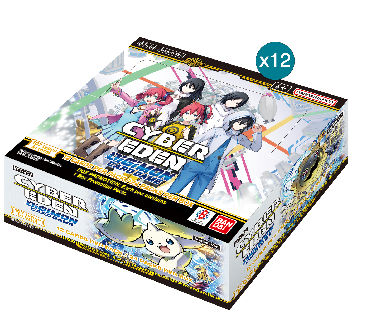 Digimon Card Game - Cyber Eden (BT22) - Display Case (12x Booster Boxes)